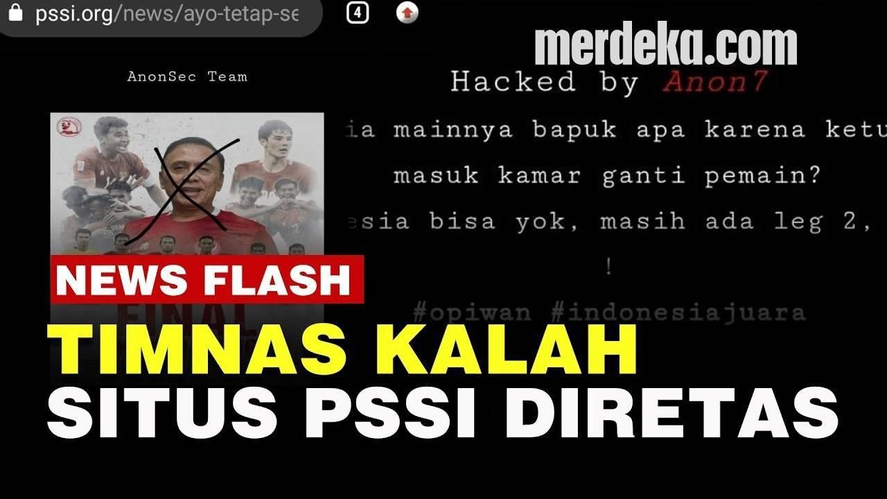 VIDEO: Indonesia Kalah dari Thailand, Situs PSSI Kena Hack dan Foto Iwan Bule Dicoret