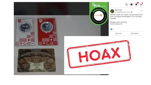 Cek Fakta uang perak