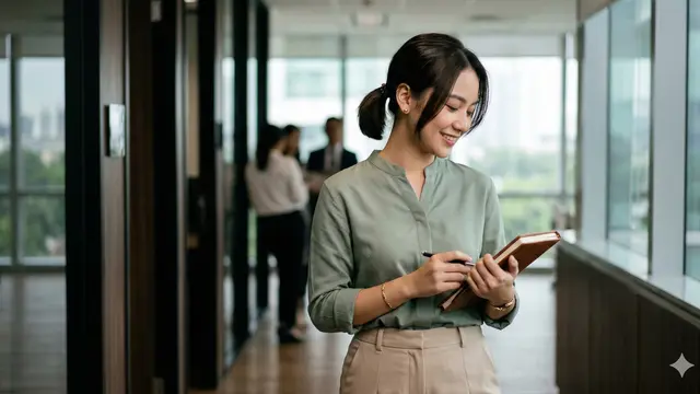 Model Rambut Pendek Wanita Diikat (Foto: Gemini AI)