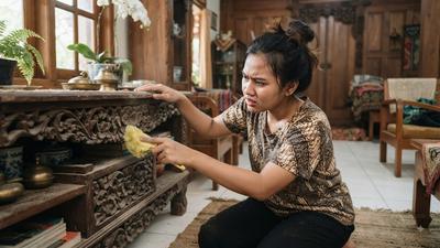 7 Cara Menghilangkan Debu dari Furnitur Berukir, Ini Trik Sederhana Supaya Tidak Merusak Motif