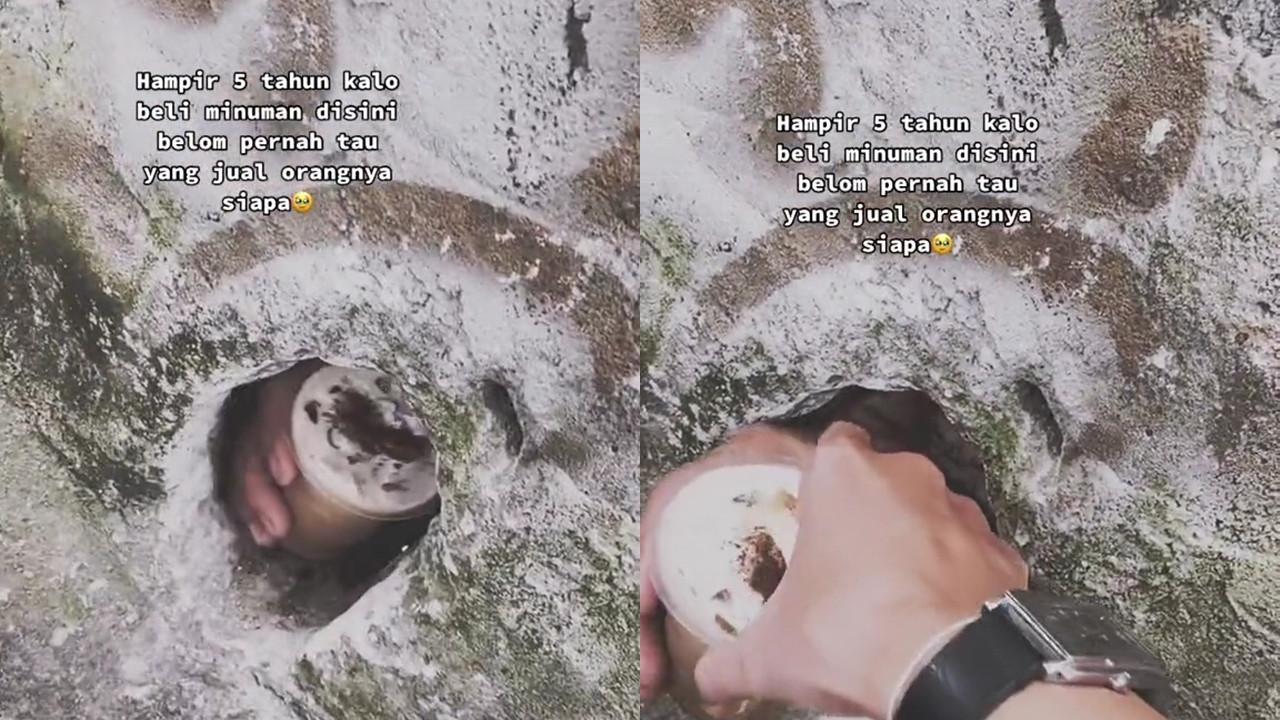 Jualan Es Lewat Lubang Tembok