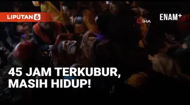 Kisah ajaib datang dari proses penyelamatan korban-korban gempa dahsyat yang terjadi di Turki. Seorang pria yang sudah terkubur reruntuhan bangunan selama 45 jam berhasil bertahan hidup dan dievakuasi tim penyelamat.