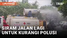 Siram Jalan, Pemkot Jakarta Barat Kerahkan 340 Personil Gabungan