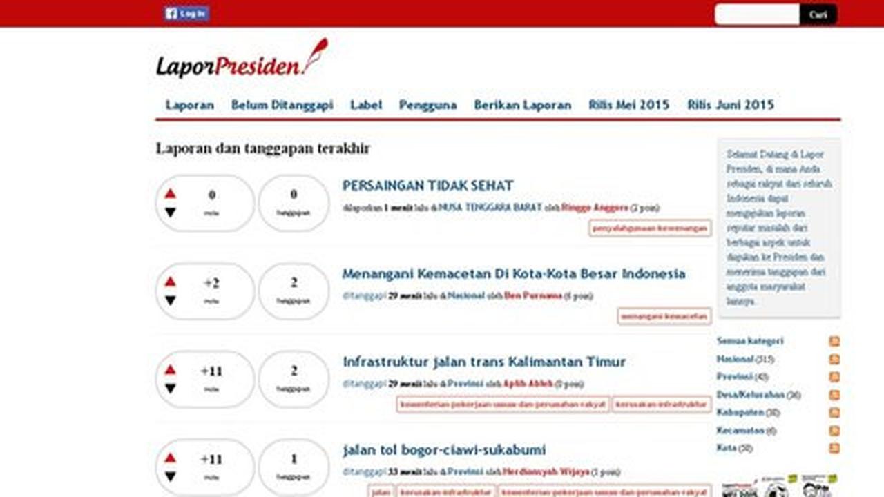 LaporPresiden.org, saluran komunikasi baru Jokowi
