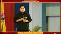 Menteri BUMN Erick Thohir dalam sesi diskusi bersama mahasiwa Universitas Pendidikan Indonesia (UPI), Selasa (21/6/2022) (dok: Arief)