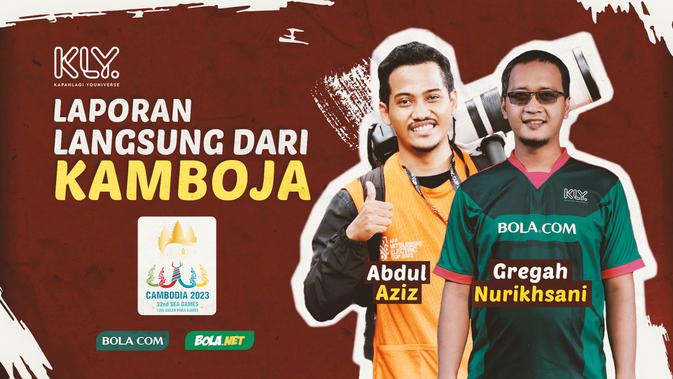 <p>SEA Games 2023 - Laporan Langsung dari Kamboja Bersama Abdul Aziz dan Gregah Nurikhsani (Bola.com/Decika Fatmawaty)</p>