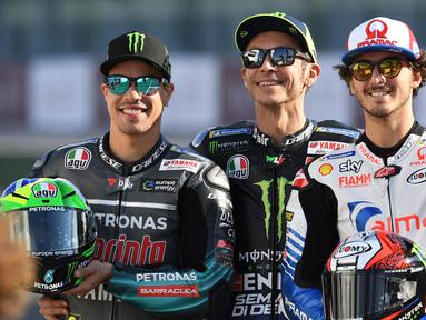 Sejak Rossi menjadi juara dunia pada 2009 silam, hanya sedikit pembalap Italia yang mampu tampil kompetitif. Bahkan kebanyakan didominasi oleh para pembalap Spanyol pada musim berikutnya. Namun, Beberapa tahun ini telah muncul kembali bibit-bibit trah kesuksesan VR46. (AFP/Giuseppe Cacace)