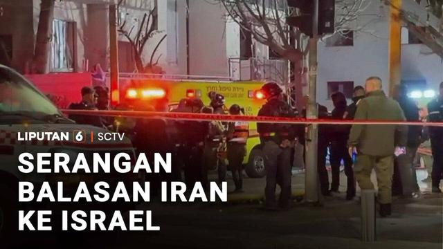 Dari Timur Tengah, rentetan serangan Iran ke Israel membuat sejumlah bangunan di Tel Aviv hancur dan menewaskan satu orang.