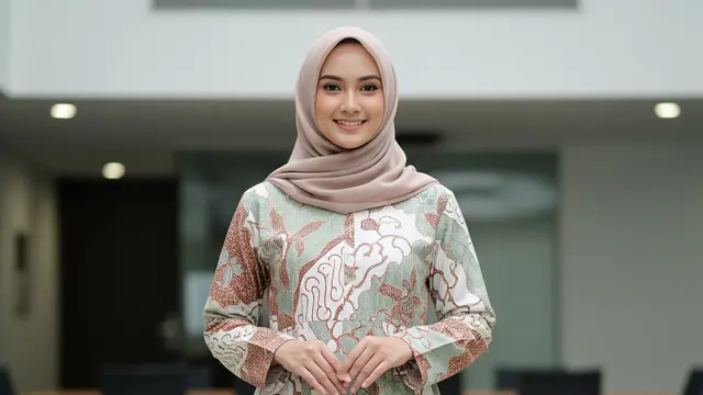 Model Gamis Batik Simpel untuk Ibu-ibu PKK