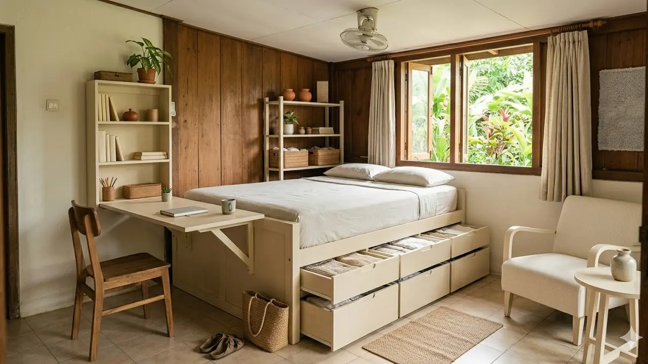 Tips Dekorasi Rumah Kecil (Foto: Gemini AI)