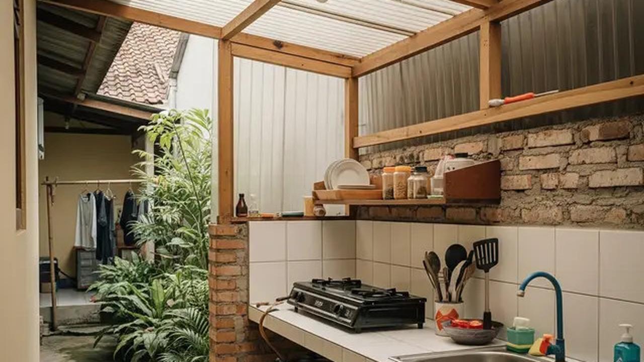 10 Inspirasi Dapur Outdoor Sederhana di Pekarangan Rumah Kecil Tren 2025, Hemat Budget