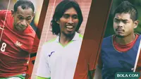 Pemain Bambang Pamungkas, Elie Aiboy, Budi Sudarsono (Bola.com/Adreanus Titus)