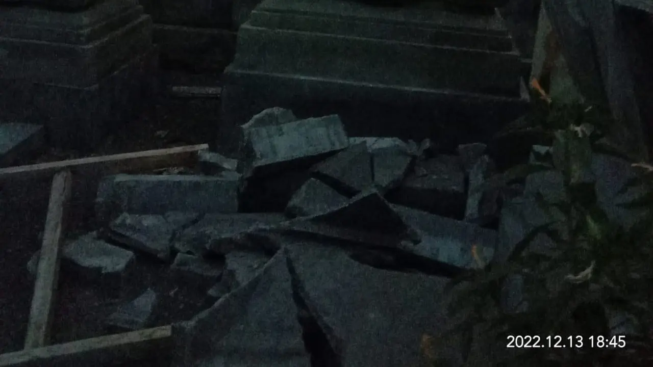 Bangunan Rusak Akibat Gempa Karangasem Bali