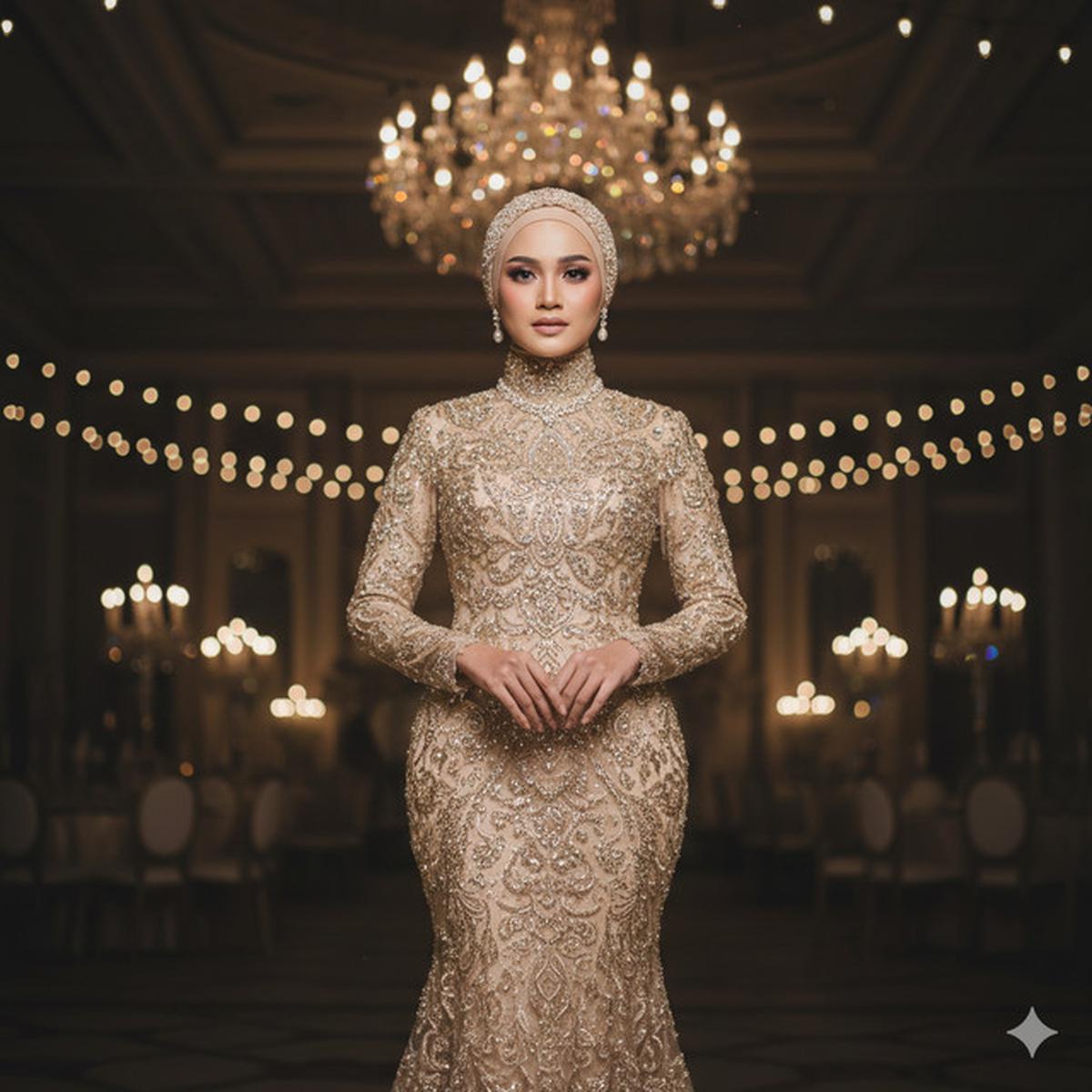 7 Model Gamis Brokat Duyung Terbaru 2026, Cocok untuk Pesta hingga Acara Harian