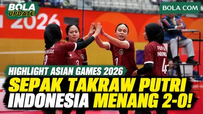Highlight Sepak Takraw Putri Asian Games 2026: Indonesia Menang 2-0 atas Jepang