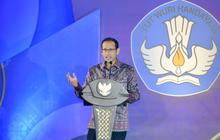 Nadiem Bungkam saat Ditanya Soal Kasus Perundungan dan Sentilan Jusuf Kalla