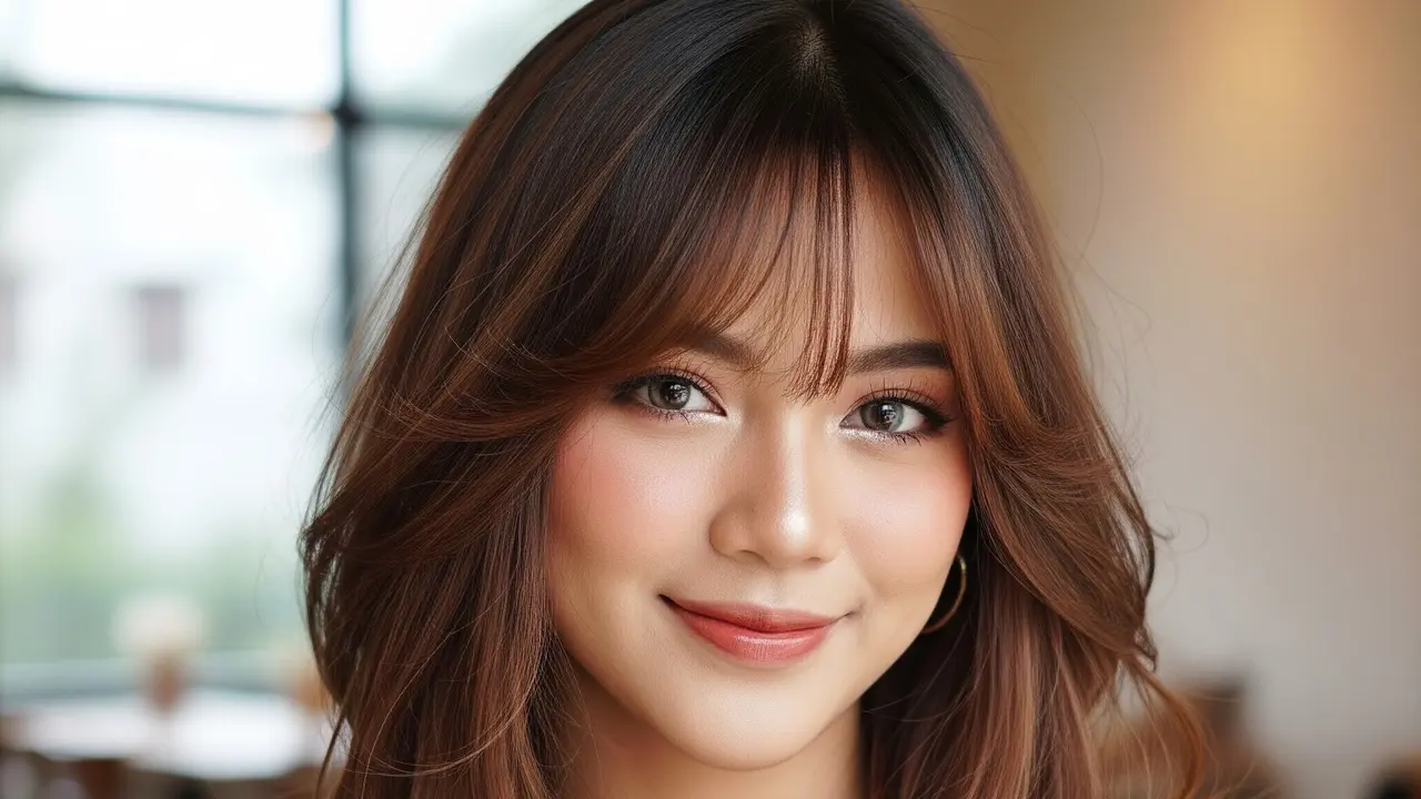 Model Rambut Wolf Cut Wanita Panjang (Gemini AI)