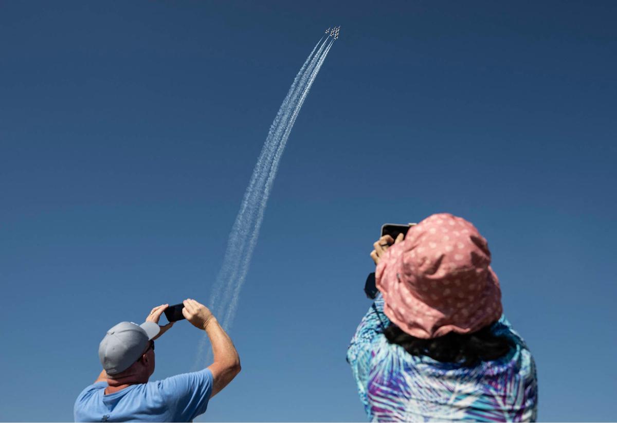 FOTO: Aksi Thunderbirds AU AS Hibur Penonton di Langit Maryland