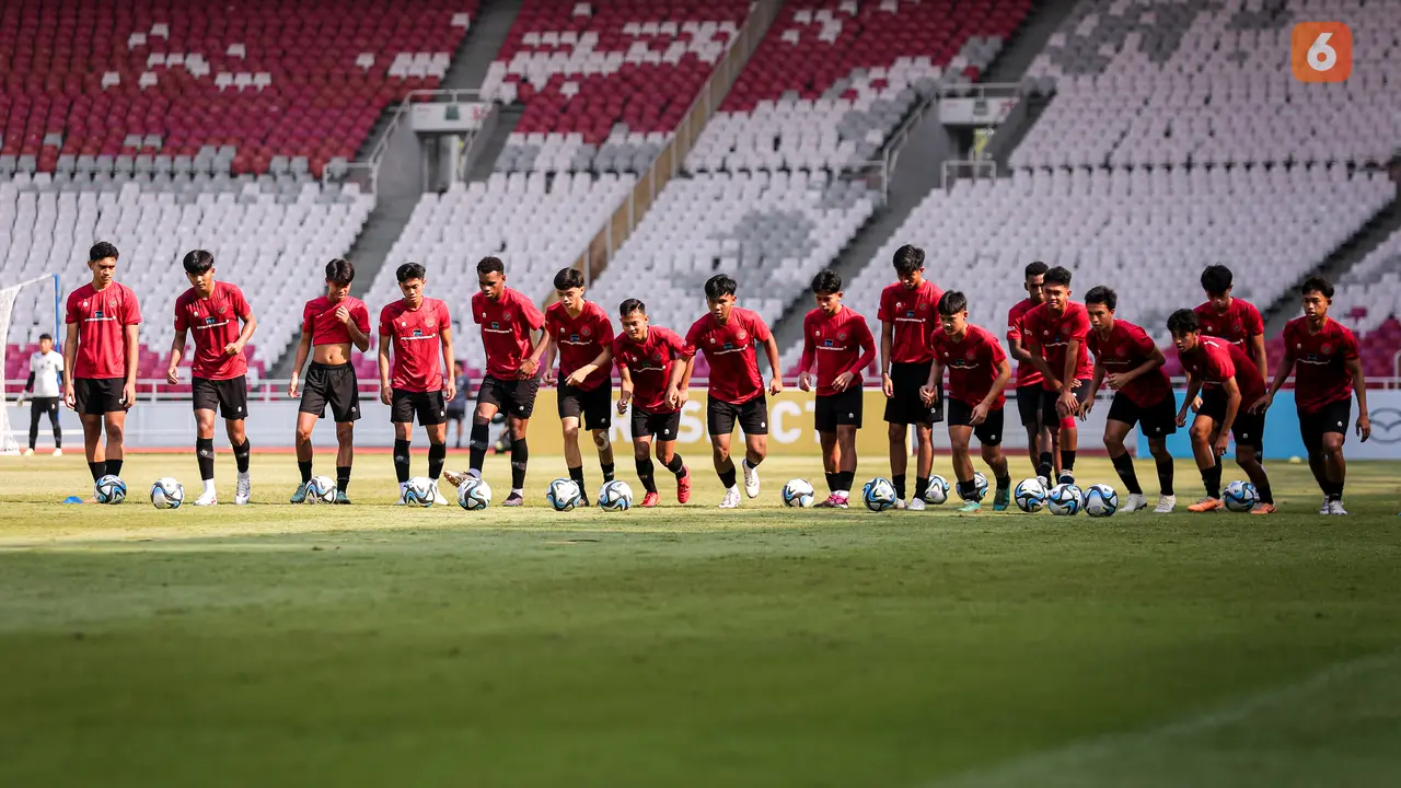 Foto: Latihan Riang Timnas Indonesia U-17 Jelang Piala Dunia U-17 2023 di Stadion Utama Gelora Bung Karno