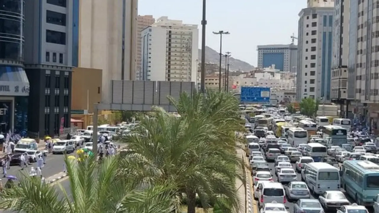 Jalanan Makkah padat oleh jemaah haji