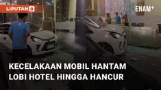 Beredar video viral terkait kecelakaan mobil yang tabrak lobi hotel. Kecelakaan ini terjadi di lobi hotel Aston Batam, Kep. Riau Sabtu (18/11/2023)