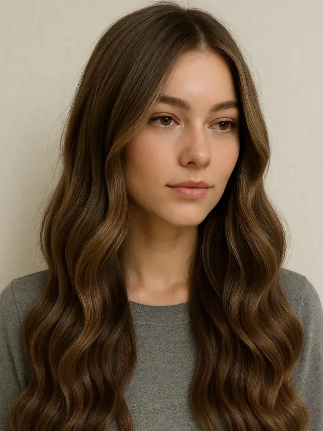 Warna Rambut Panjang Bergelombang Terbaru