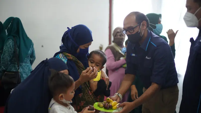 Inalum Cegah Stunting di Batubara dan Toba sebagai Bagian Memperingati Hari Gizi