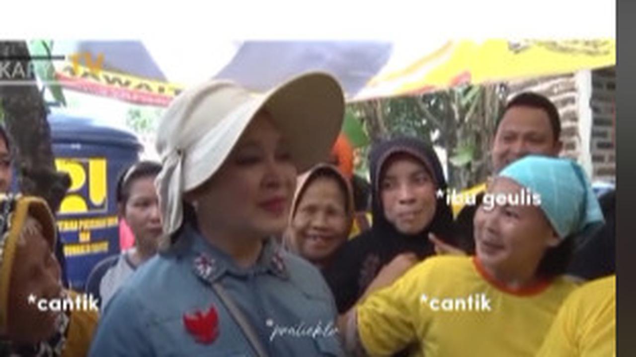Senyum Malu-Malu Titiek Soeharto Saat Digoda Ibu-ibu
