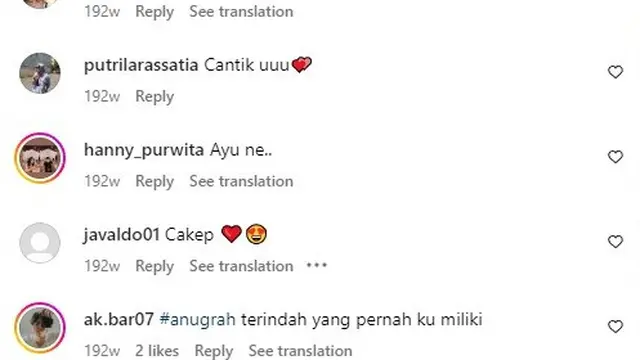 Potret Komentar Instagram Aisha (Instagram/@shadjo4)