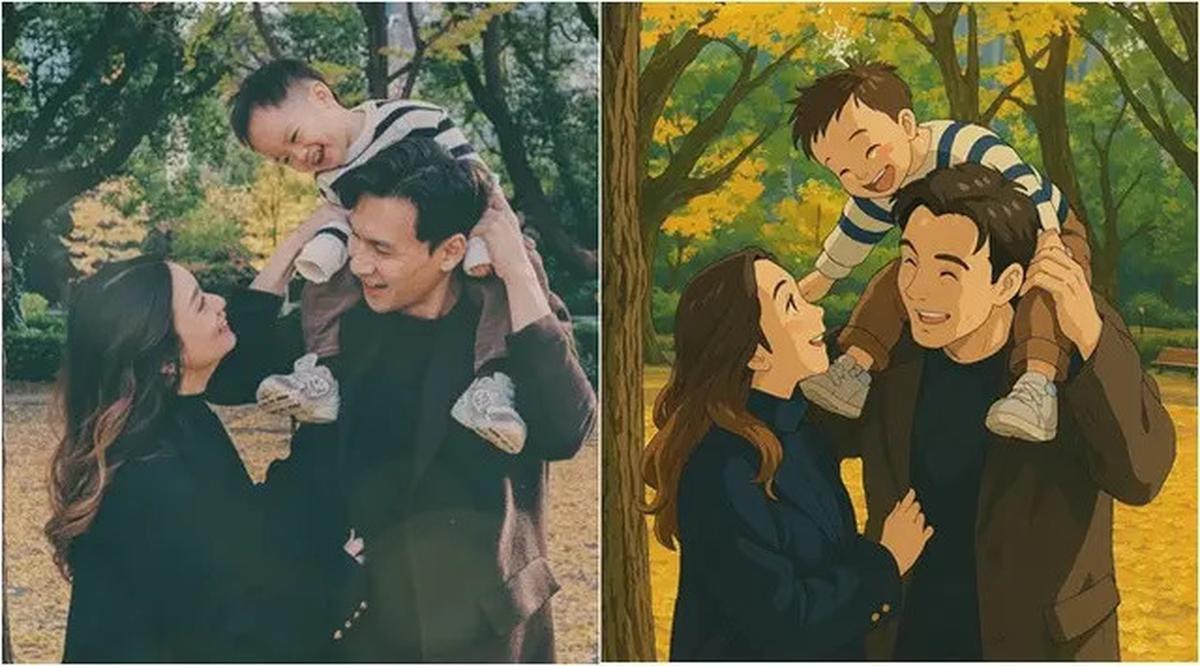 6 Potret Artis Ikut Tren Viral Ala Studio Ghibli, Chelsea Islan hingga Fendy Chow