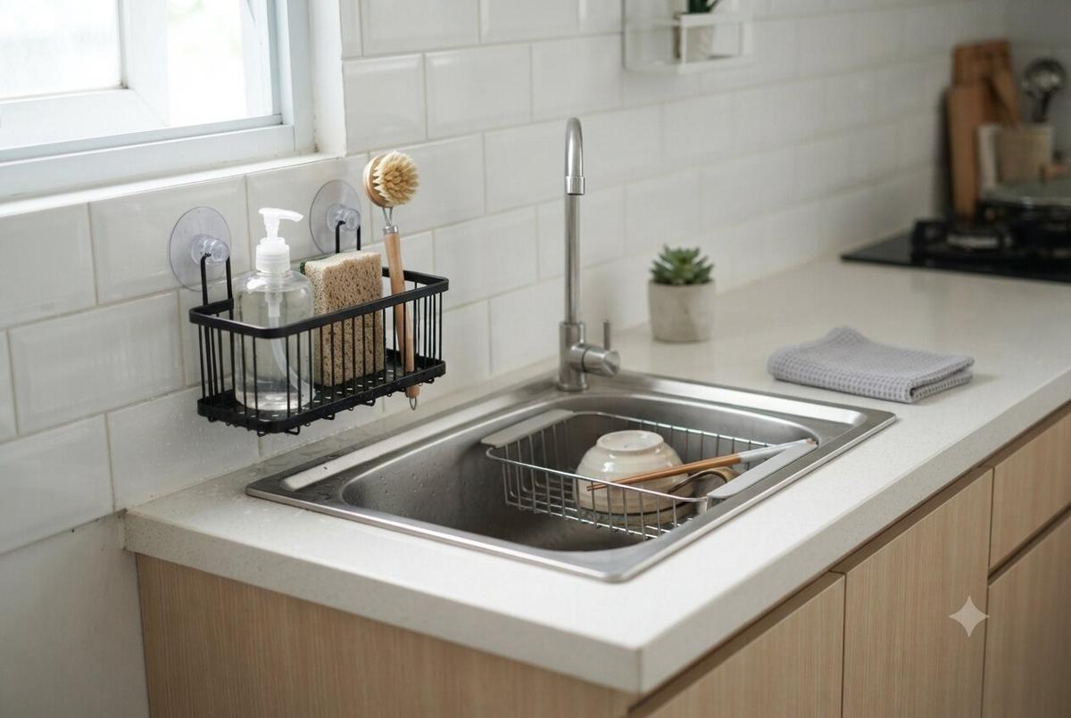 Ide Sekat Area Cuci Piring untuk Dapur Kecil