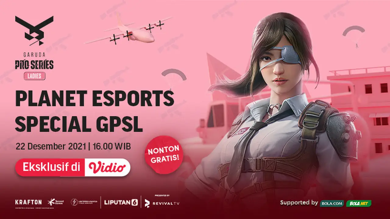 Saksikan, Live Streaming Planet Esports Garuda Pro Series Ladies League di Vidio