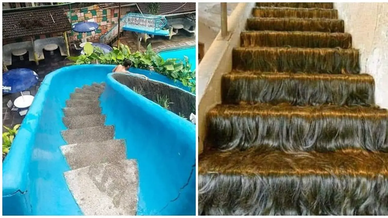8 Potret Desain Tangga Ini Nyeleneh Banget, Bikin Terkecoh
