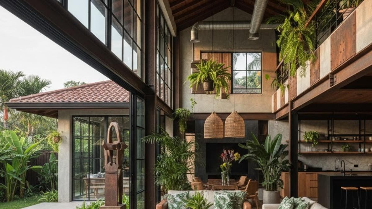 7 Rumah Sederhana Tapi Mewah Atap Genteng dengan Interior Tropis, Inspirasi Desain Super Estetik