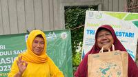 Alfamart bersama bank Sampah Tri Alam Lestari mengadakan program tukar sampah dengan Sembako pada Jumat (17/3/2023).