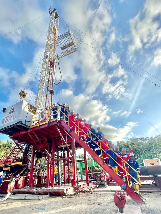 Pertamina EP-KSO Petroenergy Utama Weriagar yang berkontrak dengan SKK Migas telah melakukan tajak sumur pengembangan WPL-3X di Lapangan Weriagar.(Dok SKK Migas)