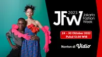 Saksikan perhelatan Jakarta Fashion Week 2023 di aplikasi Vidio. (Dok. Vidio)