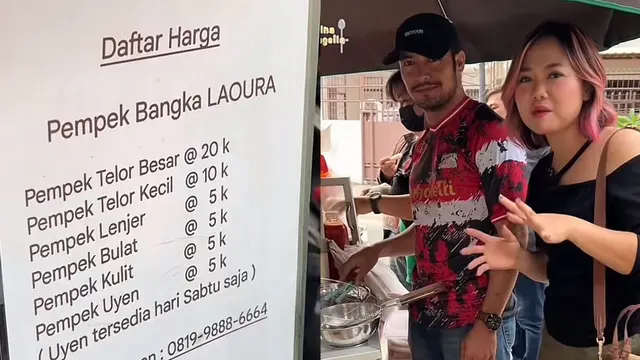 Penjual pempek mirip David Beckham viral