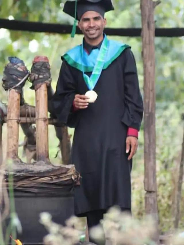 Yohanes Neno anak sulung dari pasangan Yohanes Pais Tefa dan Adelfina Funan, warga Tualeu, RT. 002/RW. 001, Desa Lanaus, Kecamatan Insana Tengah, Kabupaten TTU, Provinsi NTT. (Foto Istimewah)