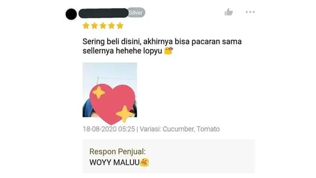 6 Ulasan Pembeli saat Belanja di Online Shop Ini Bikin Baper, Kocak