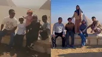 Viral keluarga remake foto lawas di Piramida Mesir, komentarnya dipenuhi netizen luar negeri. (Sumber: TikTok/@zainmutashim)