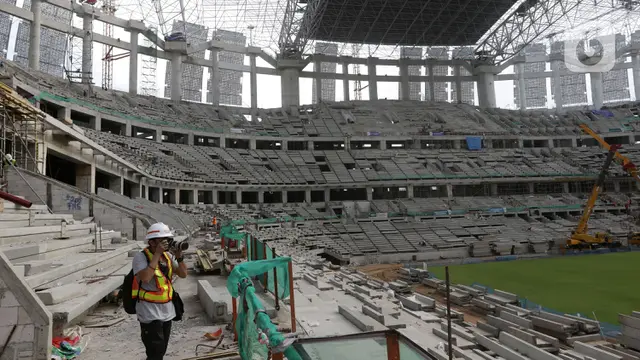 FOTO: Progres Pembangunan Jakarta International Stadium
