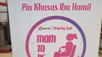 Pin Khusus Ibu Hamil, Bantu Bumil Dapat Kursi di KRL