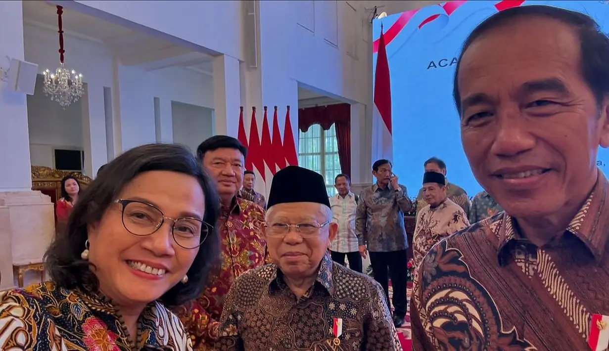 Sri Mulyani kembali terpilih sebagai Menteri Keuangan dalam kabinet Merah Putih Prabowo Subianto-Gibran Rakabuming Raka untuk periode 2024-2029. [@smindrawati].