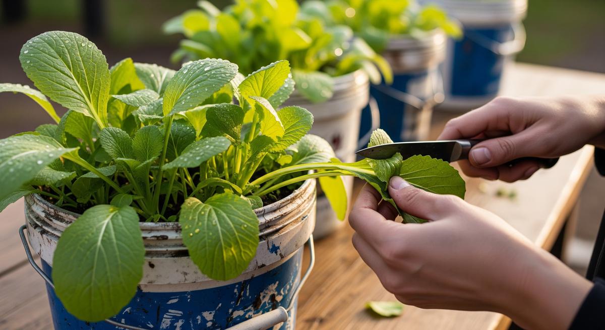 Cara Membuat Kebun Sawi Mini di Ember Bekas Cat/Gemini AI