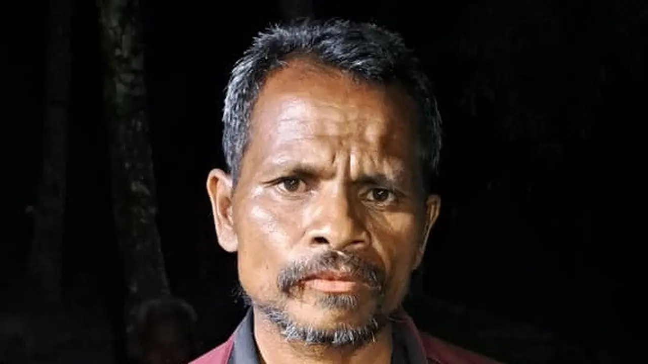 DT, pelaku pembunuhan nenek 66 tahun di Kabupaten Kupang, NTT (Liputan6.com/Ola Keda)