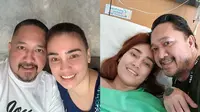 6 Potret Setia Franky Sihombing Temani Feby Febiola Jalani Perawatan