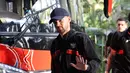 Sandy Walsh tampak sehat ketika datang di Hotel Fairmont, Jakarta pada Jumat (21/3/2025).