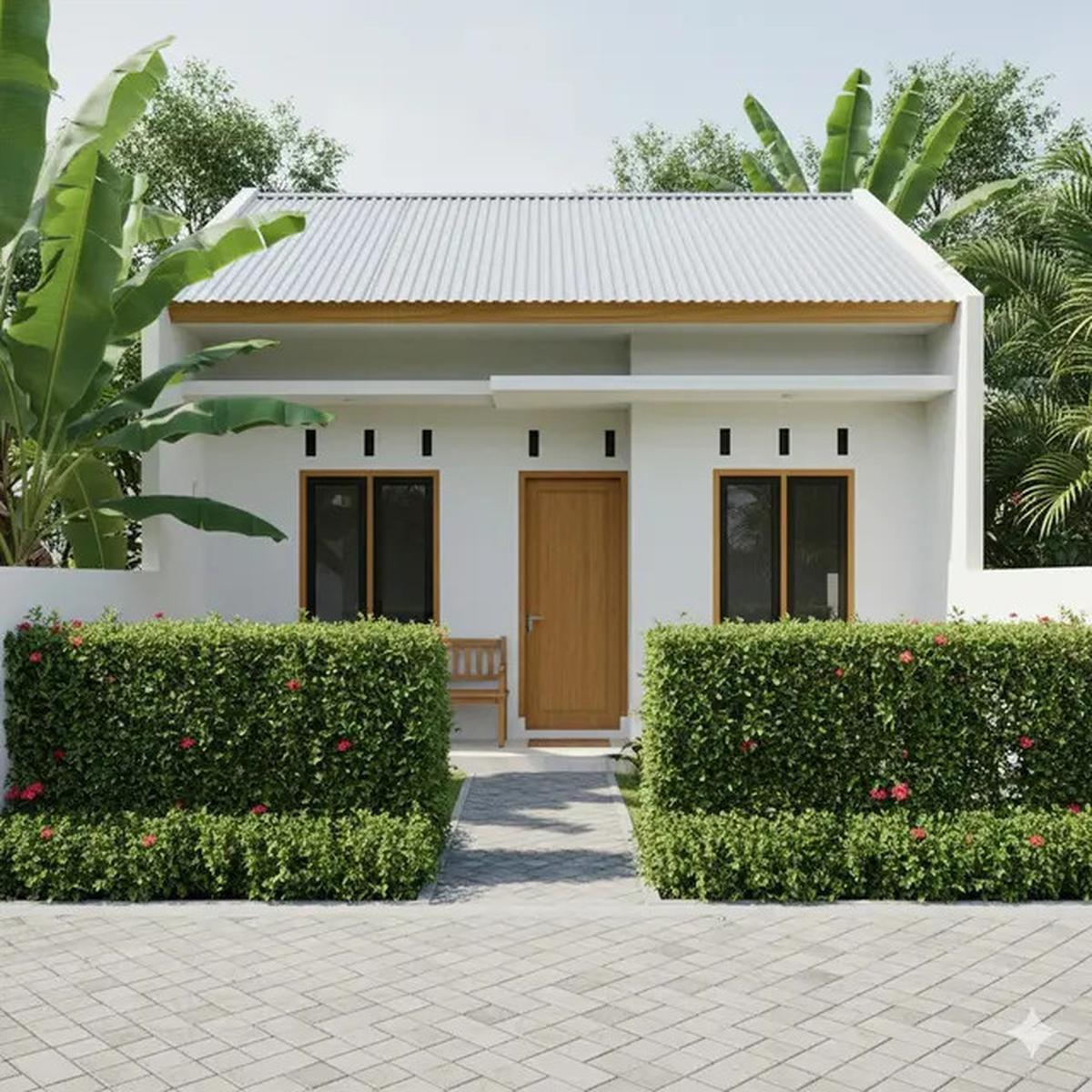 7 Model Rumah Kecil Tapi Luas dengan Pagar Tanaman Hijau, Solusi Hunian Asri dan Nyaman di Lahan Terbatas