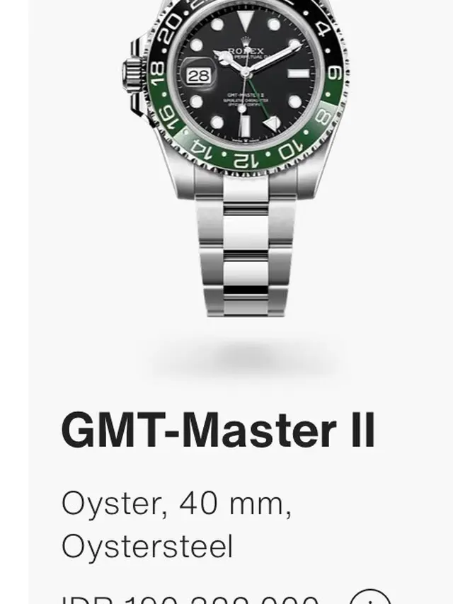 Spesifikasi GMT-Master II